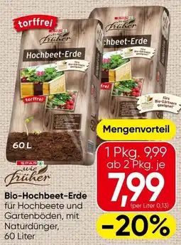 Spar Bio-Hochbeet Erde Angebot