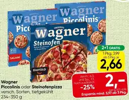 Spar Wagner Piccolinis oder Steinofenpizza Angebot