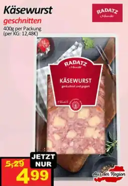 Wurstico Käsewurst Angebot