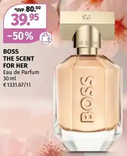 Müller Boss the scent for her Angebot
