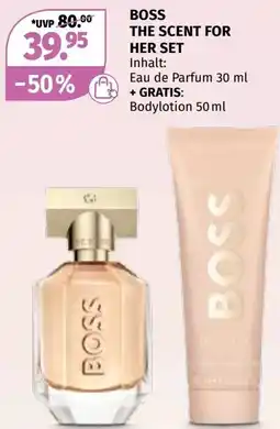 Müller Boss the scent for her set Angebot