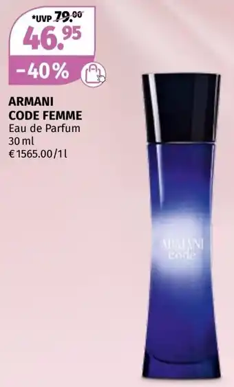 Müller Armani code femme Angebot