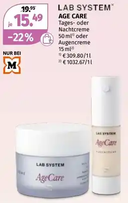 Müller Lab system age care Angebot