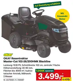 Lagerhaus Okay rasentraktor Master-Cut 102-26/200HMK Blackline Angebot