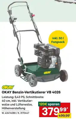Lagerhaus Okay benzin-vertikutierer vb 4026 Angebot