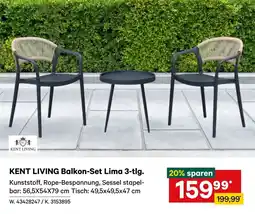 Lagerhaus Kent living balkon-set lima Angebot