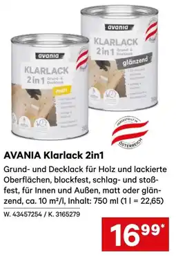 Lagerhaus Avania klarlack 2in1 Angebot
