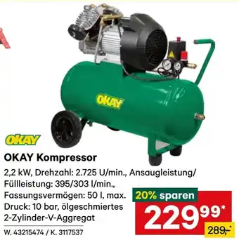 Lagerhaus Okay kompressor Angebot