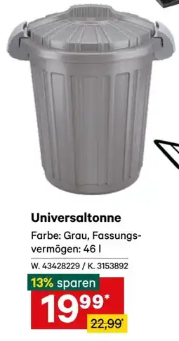 Lagerhaus Universaltonne Angebot