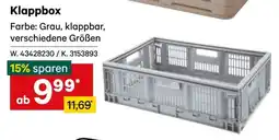 Lagerhaus Klappbox Angebot