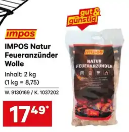 Lagerhaus Impos natur feueranzünder Wolle Angebot