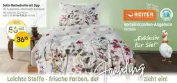 Reiter Satin Bettwäsche mit Zipp Angebot