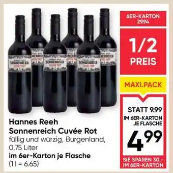Maximarkt Hannes Reeh Sonnenreich Cuvée Rot Angebot