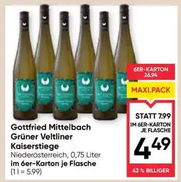Maximarkt Gottfried Mittelbach Grüner Veltliner Kaiserstiege Angebot