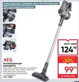 Maximarkt AEG Handstaubsauger AP31CB21TG Angebot