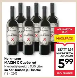Maximarkt Kolkmann MAXIM X Cuvée Rot Angebot