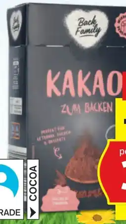 Hofer Back Family Kakao Angebot