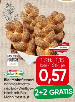 Spar Spar Natur pur Bio-Mohnflesserl Angebot