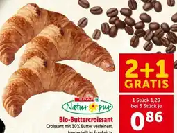 Interspar Spar Natur pur Bio-Buttercroissant Angebot