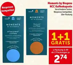 Interspar Moments by Biogena Kaffeekapseln Angebot