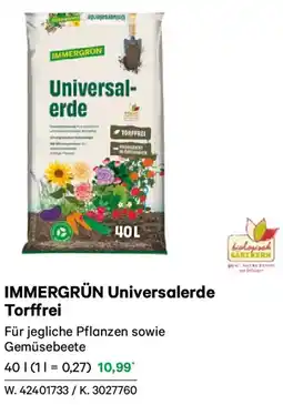Lagerhaus Immergrün universalerde torffrei Angebot