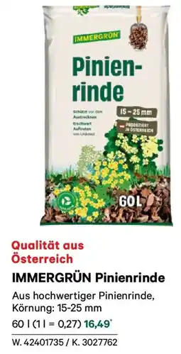 Lagerhaus Immergrün pinienrinde Angebot