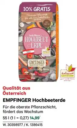 Lagerhaus Empfinger hochbeeterde Angebot