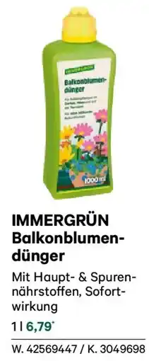 Lagerhaus Immergrün balkonblumendünger Angebot