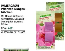 Lagerhaus Immergrün pflanzen düngestäbchen Angebot