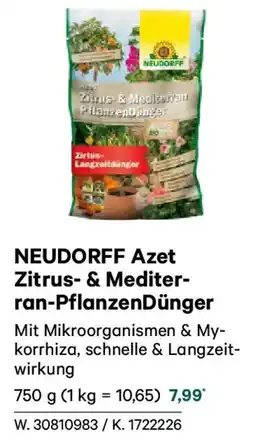 Lagerhaus Neudorff azet zitrus & mediterran pflanzendünger Angebot