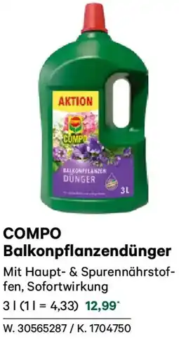 Lagerhaus Compo Balkonpflanzendünger Angebot