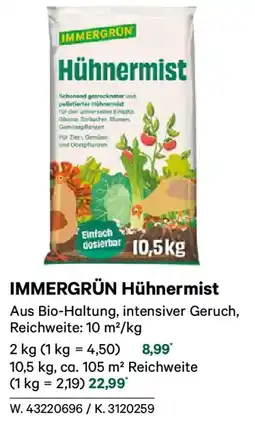 Lagerhaus Immergrün hühnermist Angebot