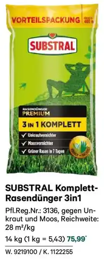 Lagerhaus Substral komplett rasendünger 3in1 Angebot