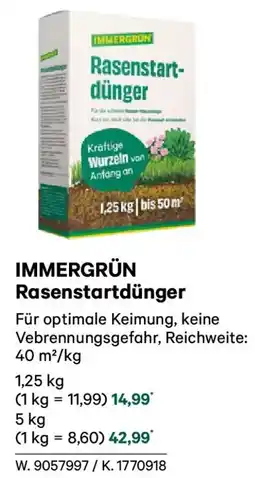 Lagerhaus Immergrün rasenstartdünger Angebot