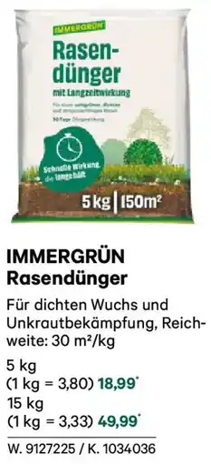 Lagerhaus Immergrün rasendünger Angebot