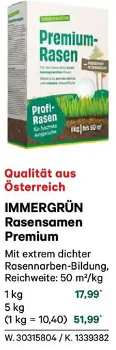 Lagerhaus Immergrün rasensamen premium Angebot
