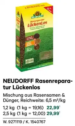 Lagerhaus Neudorff rasenreparatur lückenlos Angebot