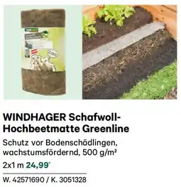 Lagerhaus Windhager schafwoll hochbeetmatte greenline Angebot