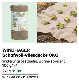 Lagerhaus Windhager Schafwoll Vliesdecke ÖKO Angebot