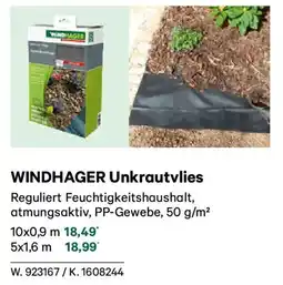 Lagerhaus Windhager unkrautvlies Angebot