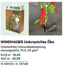 Lagerhaus Windhager unkrautvlies öko Angebot