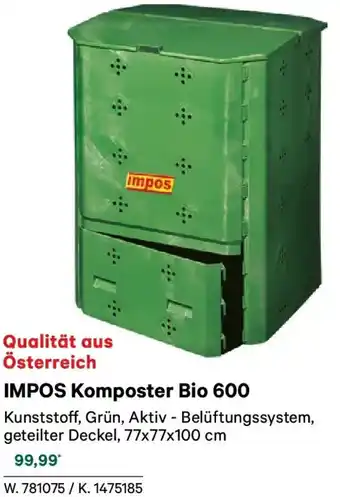 Lagerhaus IMPOS Komposter Bio 600 Angebot