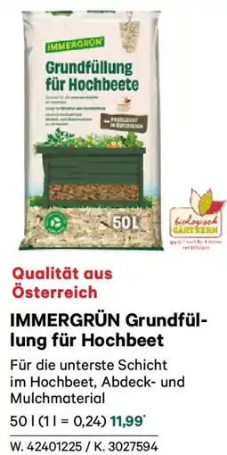 Lagerhaus IMMERGRÜN Grundfül- lung für Hochbeet Angebot