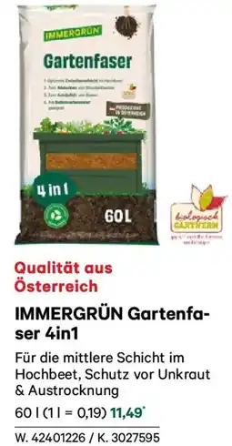 Lagerhaus IMMERGRÜN Gartenfaser 4in1 Angebot
