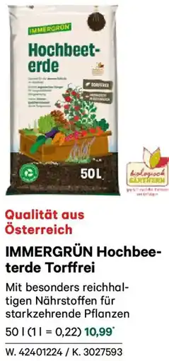 Lagerhaus IMMERGRÜN Hochbee- terde Torffrei Angebot