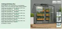 Lagerhaus Anlehngewächshaus Styx Angebot