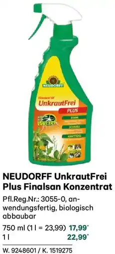 Lagerhaus Neudorff unkrautfrei plus finalsan konzentrat Angebot