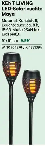 Lagerhaus KENT LIVING LED-Solarleuchte Maya Angebot