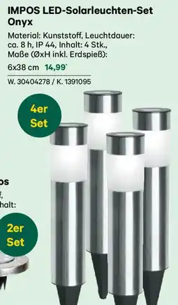 Lagerhaus IMPOS LED-Solarleuchten Set Angebot