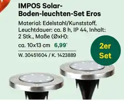 Lagerhaus IMPOS Solar Bodenleuchten Set Eros Angebot